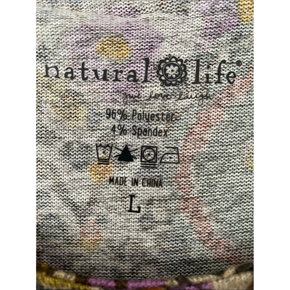 NATURAL LIFE Sweater Knit Maxi Dress Sz L Cottage core Granola Girl Boho Cozy - Picture 8 of 10